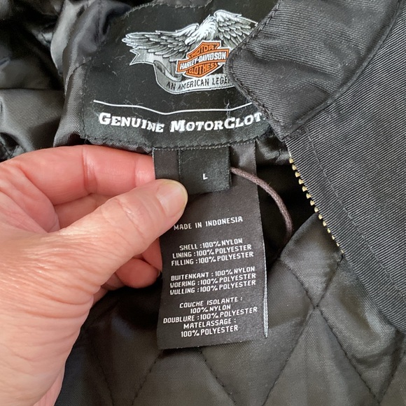 Men’s Harley Davidson Large Complete Functional Nylon Lined Riding Jacket- LRG - Picture 15 of 15